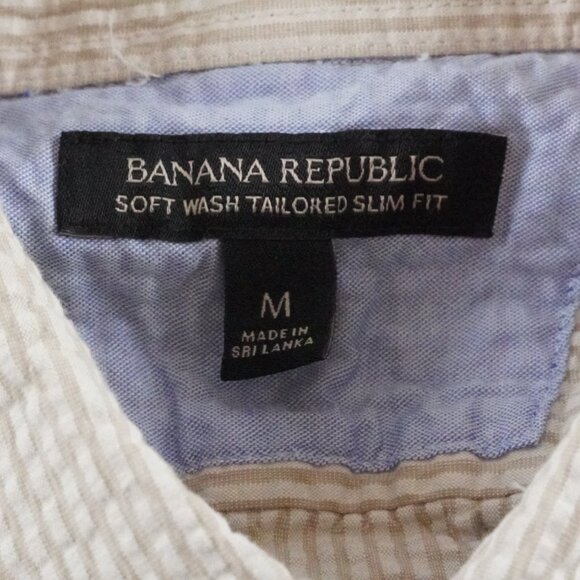 Banana Republic Cream Casual Button Down Shirt - Picture 6 of 12